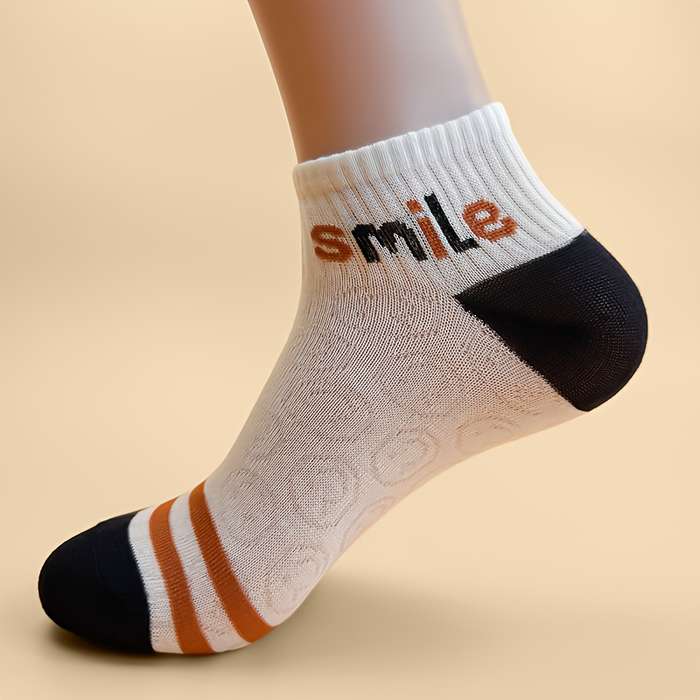 5 Pairs Polychrome One Size High Elastic Socks
