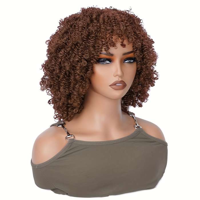 1Pc Black 30.48cm Fashion Design Wig