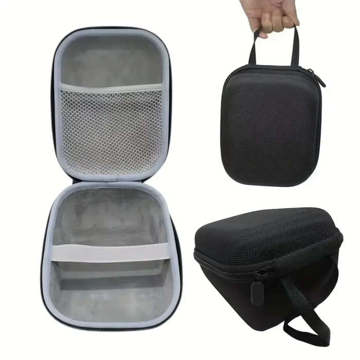 1pc Durable Portable Blood Pressure Monitor Handbag with Strap Household Protection Hard Case Storag