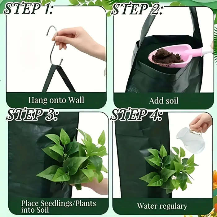 8Hole Hanging Strawberry Planting Bag