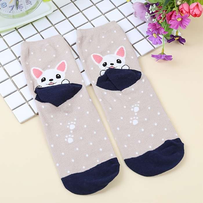5 Pairs Multicolor One Size High Elastic Socks