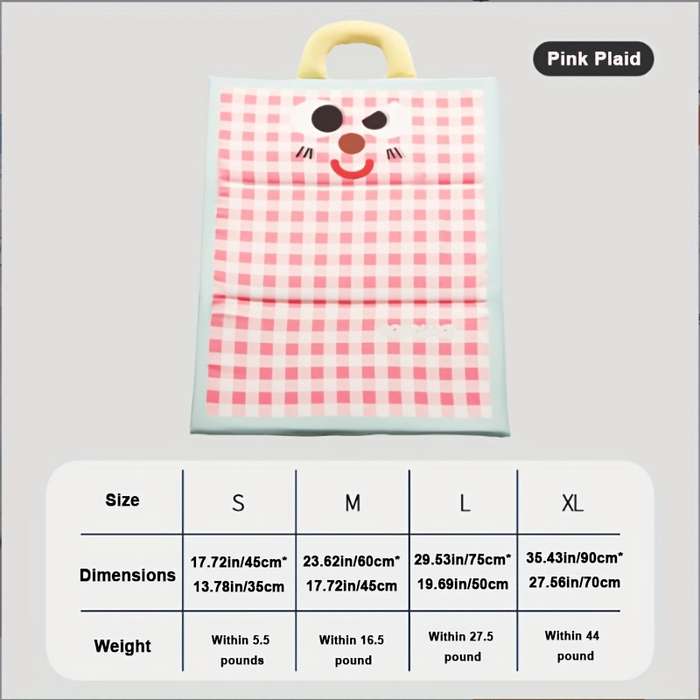 1piece Blue Plaid Cooling Pad