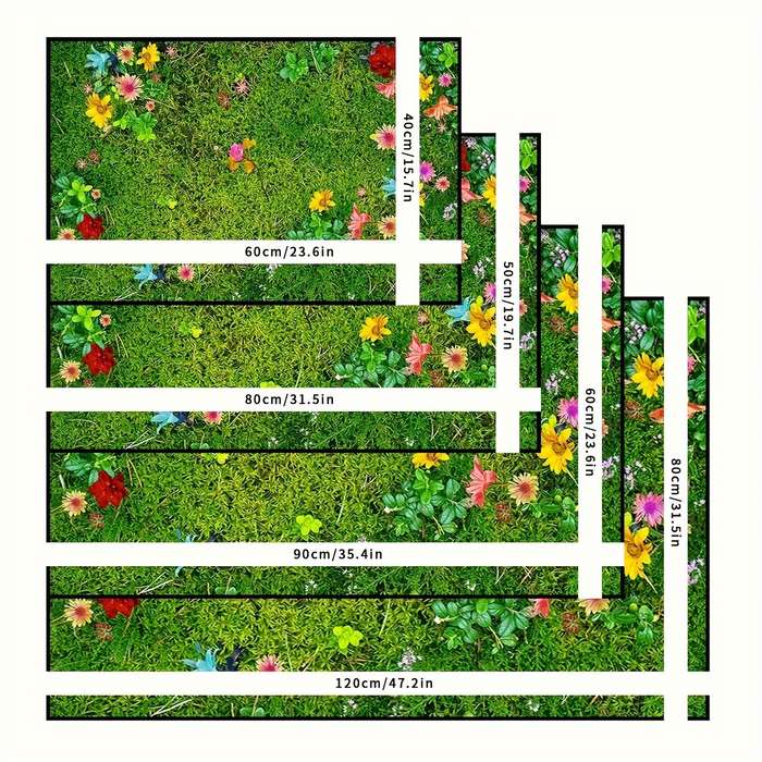 1Pc 50x80cm 19.7x31.5inch Floor Mat
