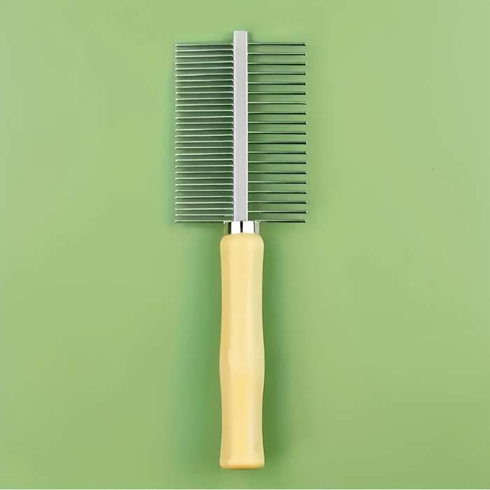 1pc Wood Color Pet Comb