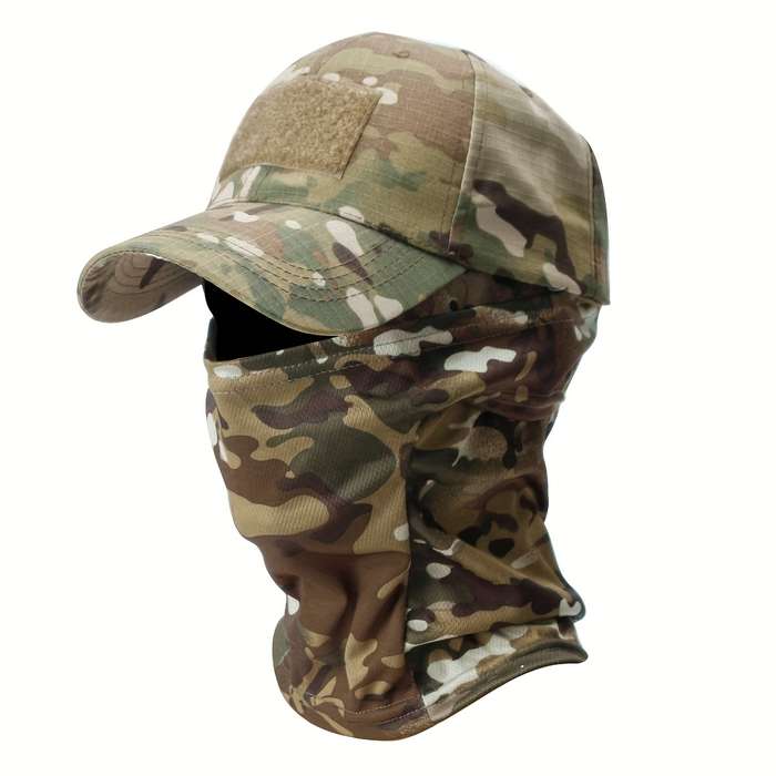 1pc Camouflage Tactical Baseball Cap and Beret Set for Military Fans Outdoor Sports Hiking Mountai