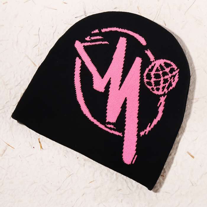 1pc Festive Knit Beanie Hat with Bold 'M' Design Available in Multiple Colors for Men And Women