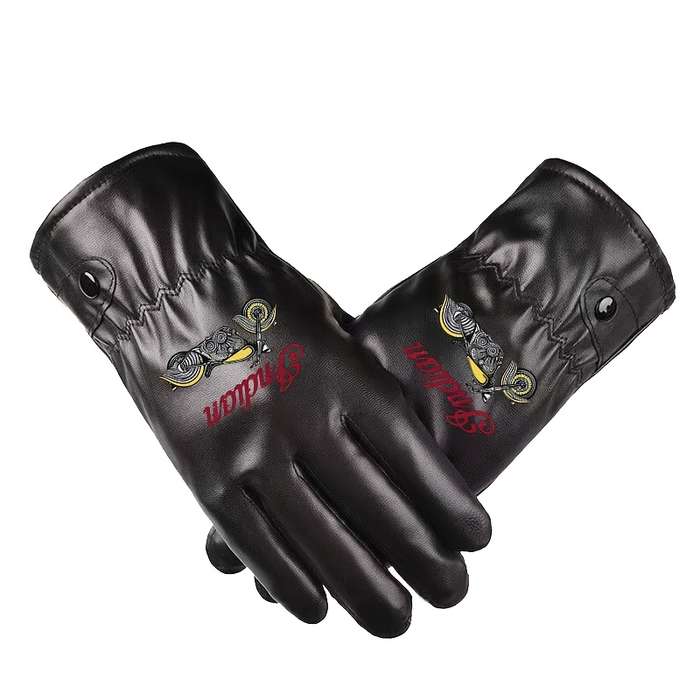1 Pair Black Warm Gloves