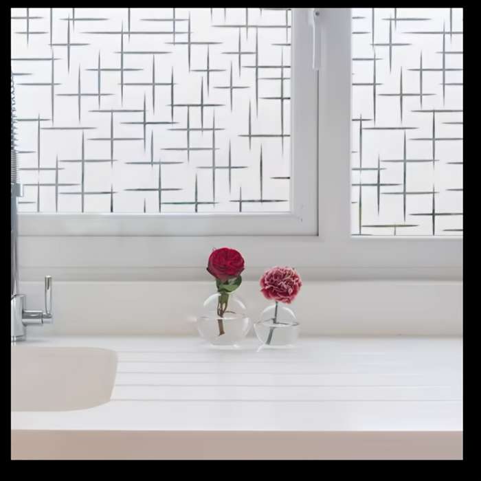 1pc 45cmx200cm 17.7inx78.7in Material PVC Door And Window Stickers