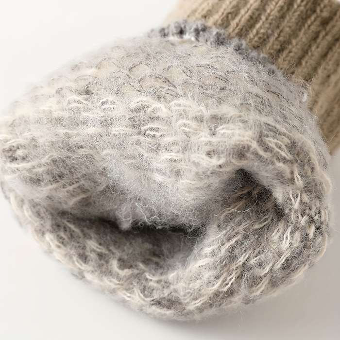 1 Pair Grey Warm Gloves
