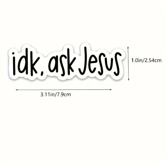 2pcs  Jesus Christian Themed Stickers