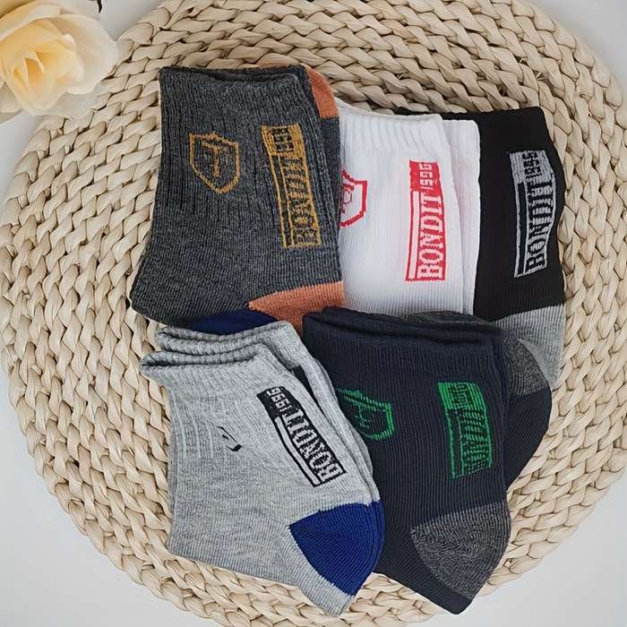 Sock 5 Pairs Of Mixed Colors  One Size