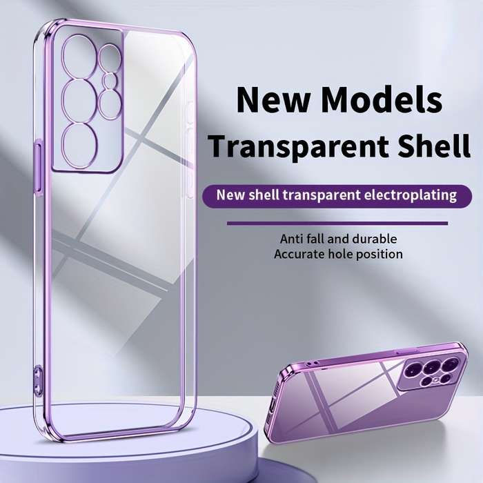 1pc Purple For Samsung Galaxy S21 Ultra 5G Phone Cases
