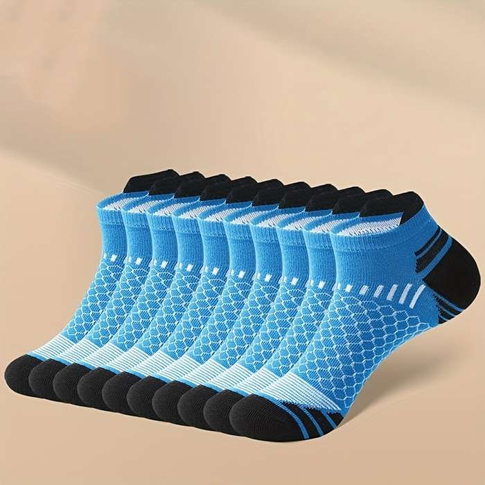6 Pairs Of Mixed Colors One Size High Elastic Socks