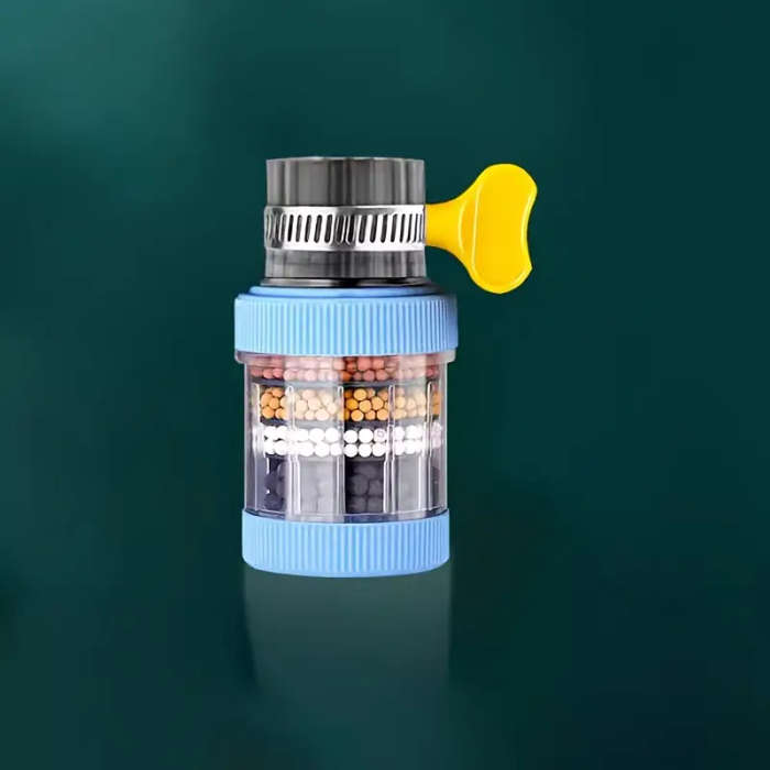 1pcs Kitchen Faucet Water Filter 6-Layer Splash-Proof Shower Head Non-Electric Standard US Thread
