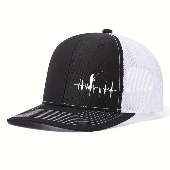 1pc A Stylish Baseball Cap Featuring a 3D Print of Outdoor Fishing Suitable for Both Men And Women