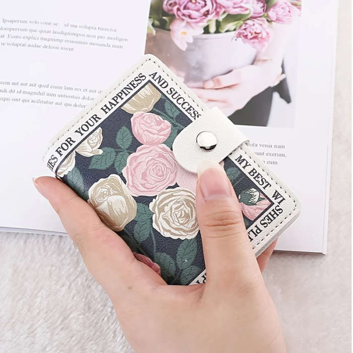 Ladies Elegant Large Capacity Card Holder