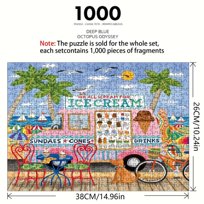 1000 Piece Paper Jigsaw Puzzle For Adults