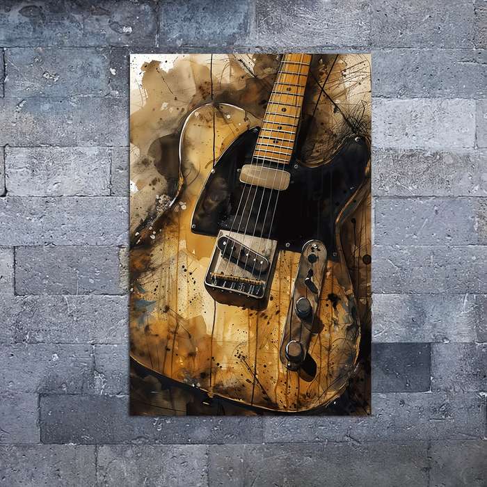 1pc  framelessSingle Coil Guitar Poster Poster HD Canvas Prints Wall Art Room Aesthetics Decor