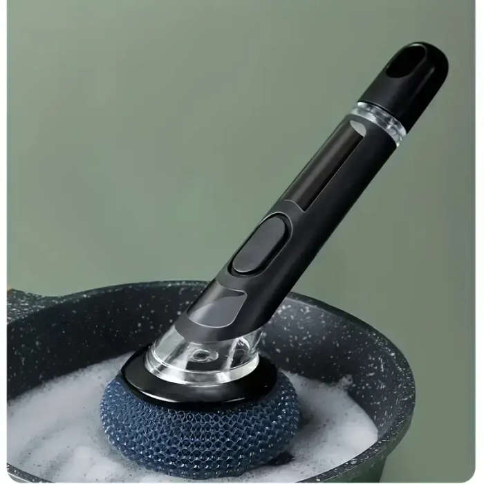 1pc Multi-Functional Kitchen Dishwashing Brush with Soap Dispenser Efficient and Convenient Cleaning