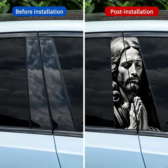 2pcs   24.99 cmx50.01 cm Jesus Christian Themed Stickers