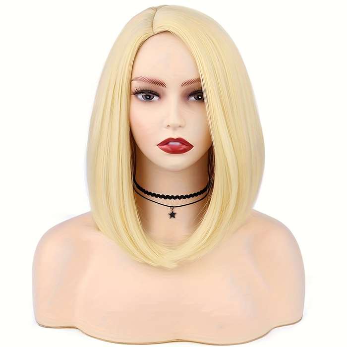 1Pc Dark Purple 35.56cm Fashion Design Wig