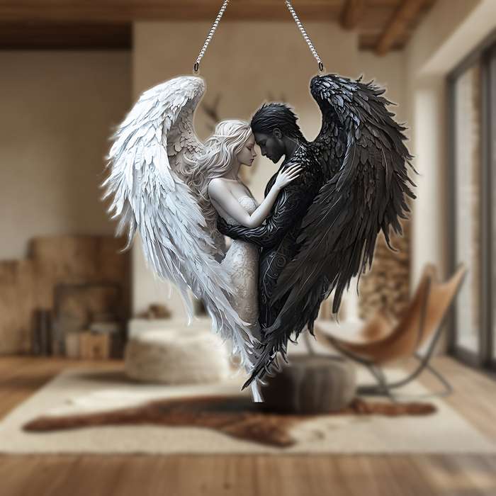 1pc 2D Flat   Classic Style  Romantic Angel Acrylic Decoration Sign Versatile Gift for Home