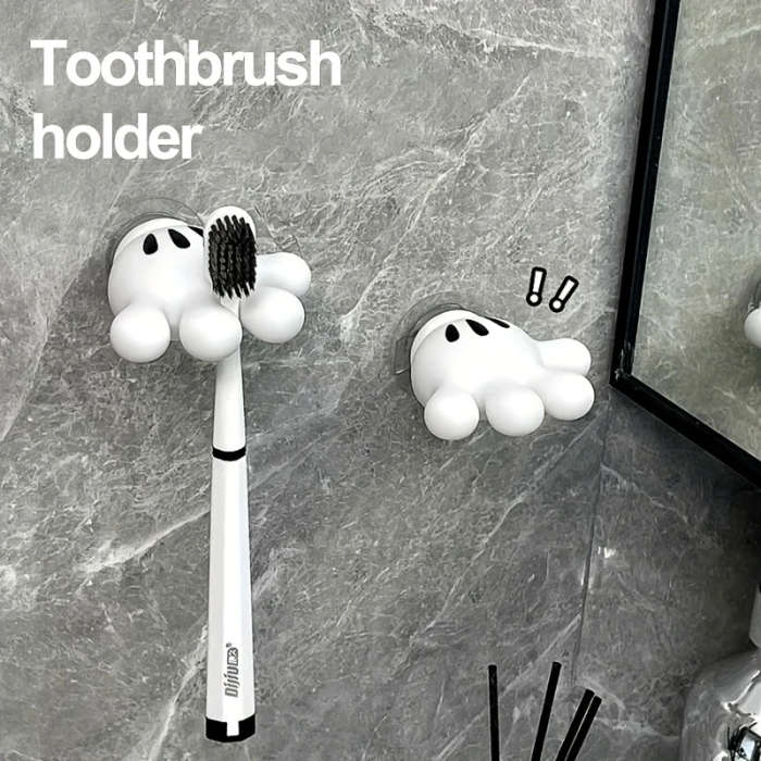 1Pc Disney Cartoon Palm Design Wall Mounted Toothbrush Holder Suction Cup