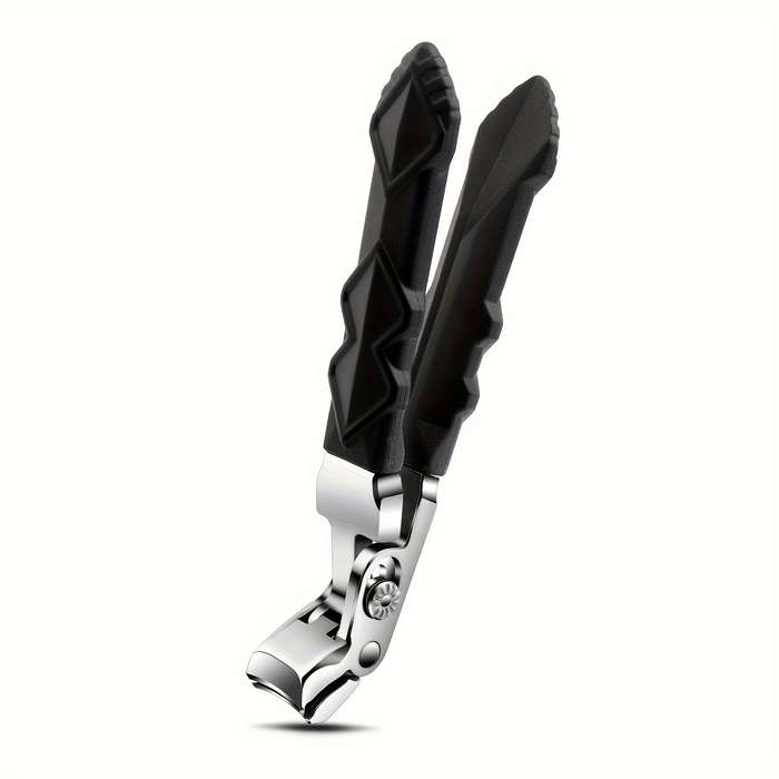 1pc Ergonomic Stainless Steel Nail Clippers Heavy-Duty Wide Jaw for Thick Toenails  Fingern