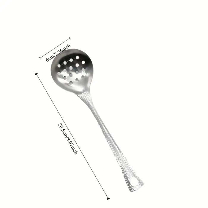2-Pack Stainless Steel Hot Pot Spoon Soup Spoon Colander