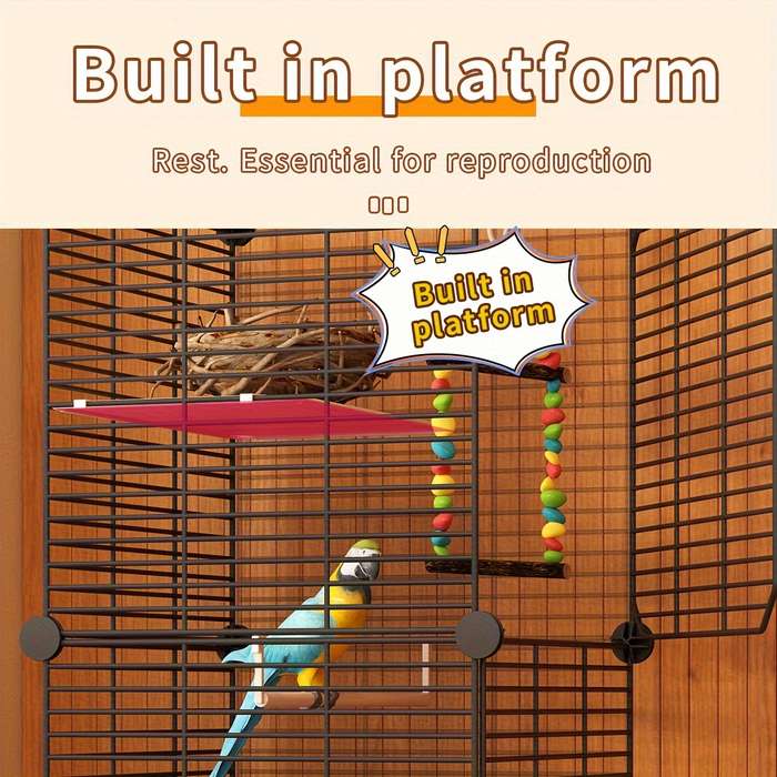 1pc Black Pet Cage