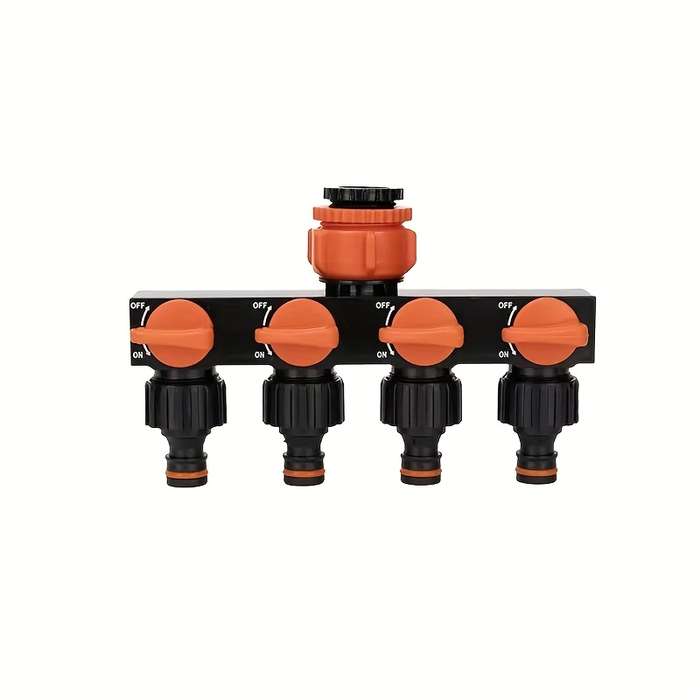 1Pc Black Outdoor Garden Diverter Adapter Hose Connector