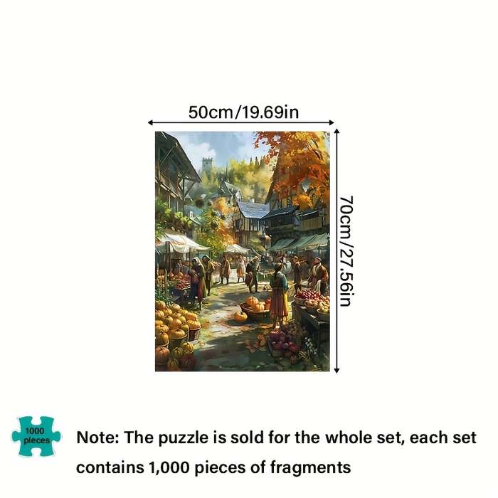 1000 Piece Paper Jigsaw Puzzle For Adults 70x50cm 27.56x19.69in Thick Dura