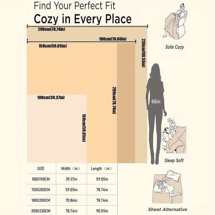 1ps Blanket Size 150X200Cm 59.05X78.74In