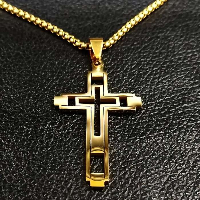 1 Piece Black Jesus Theme Pendant