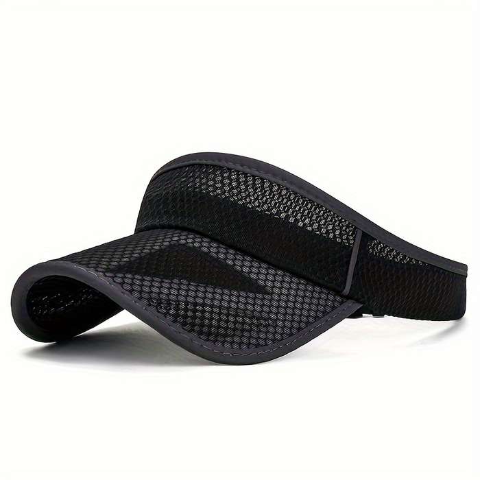 1pc Women's Summer Mesh Sun Visor Hat With Extended Brim Men's Brimless Peaked Cap Breathable UV