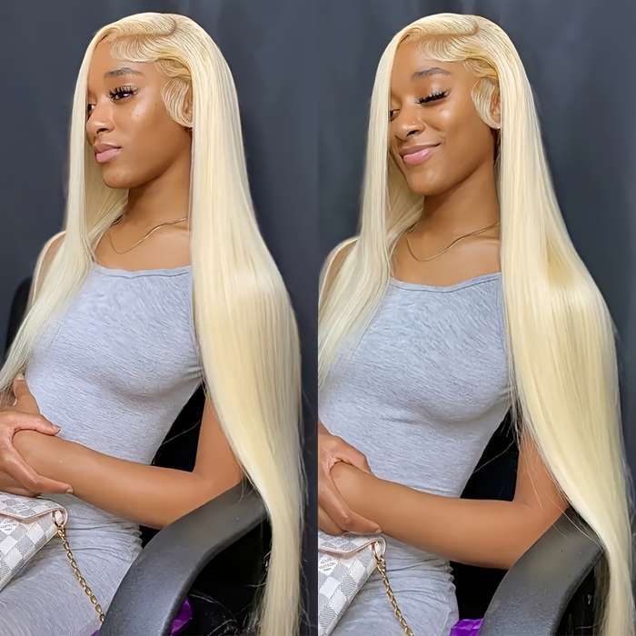 1Pc Light Yellow 71.12cm Fashion Design Wig