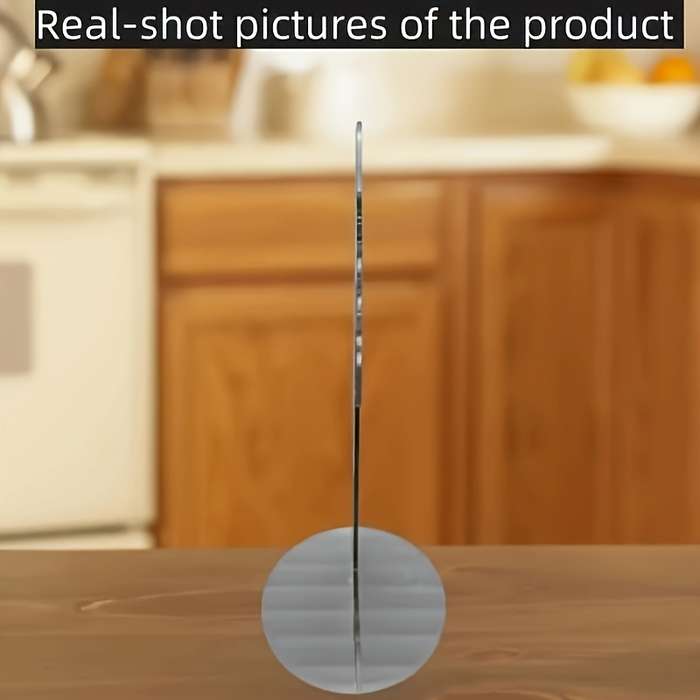 1pc 2D Flat   Golden Circular Acrylic Desktop Ornament Waterproof Scratch-Resistant Traditi