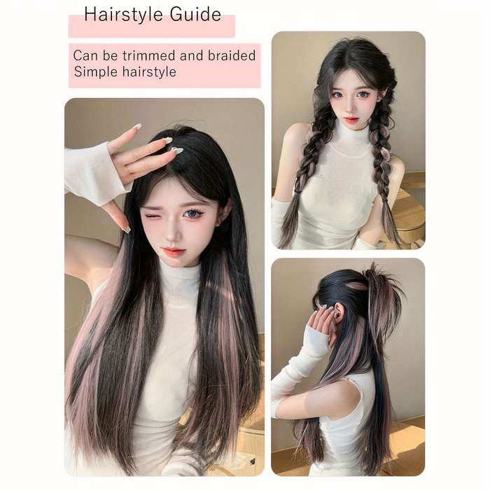 1Pc Cherry Blossom Pink 50.8cm Fashion Design Wig
