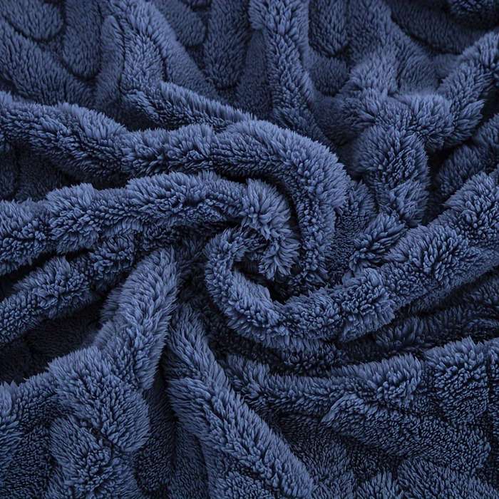 1ps Blanket Color Navy Blue size 180x200cm