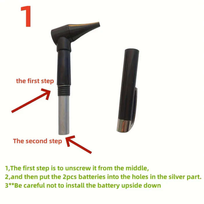 Professional Otoscope with LED Light Ear Care Magnifying Tool Set for Medical Diagnosis Cleanin