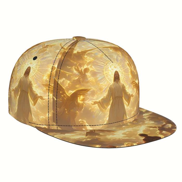1pc Wkhrsyt Vintage Jesus Christ Print Baseball Cap 1PC Unisex Lightweight Snapback Hand Washabl
