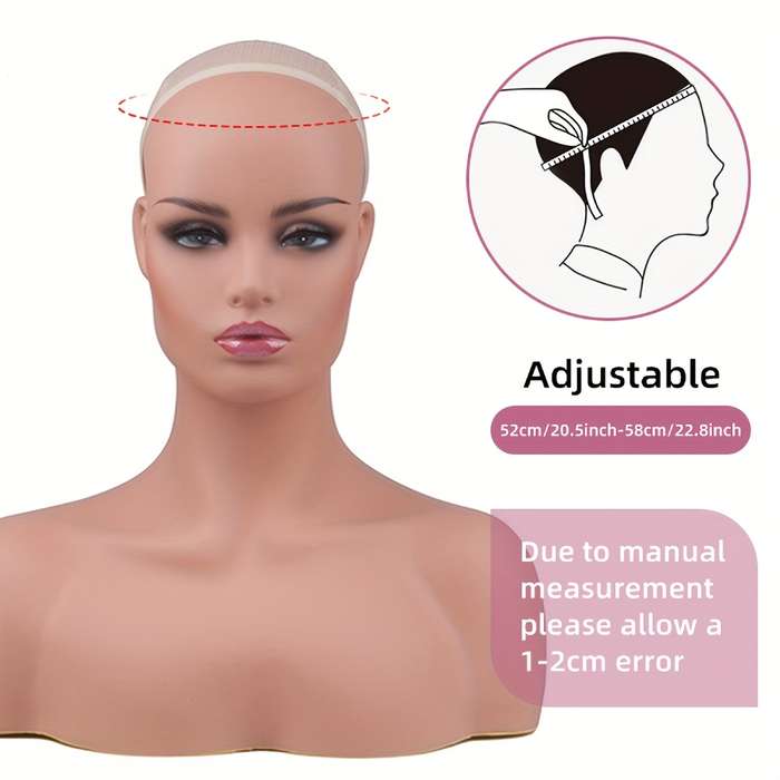 1Pc Black Brown Golden Mix Fashion Design Wig