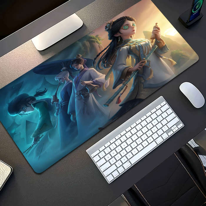 1pc 40x90cm Ancient Warrior Team Image Gaming Mouse Pad Durable Odorless Rubber Desk Mat