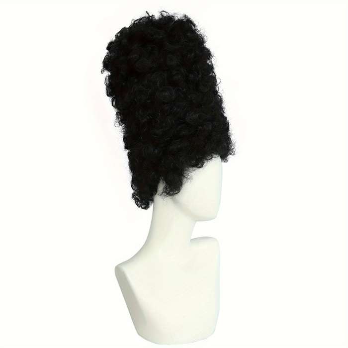 1Pc Black 35.56cm Fashion Design Wig