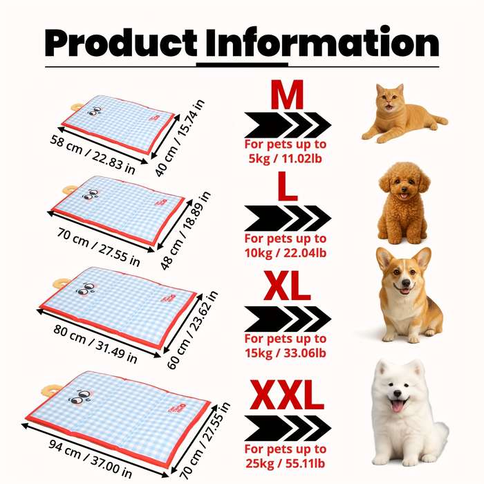 1piece Cartoon Blue Cooling Pad