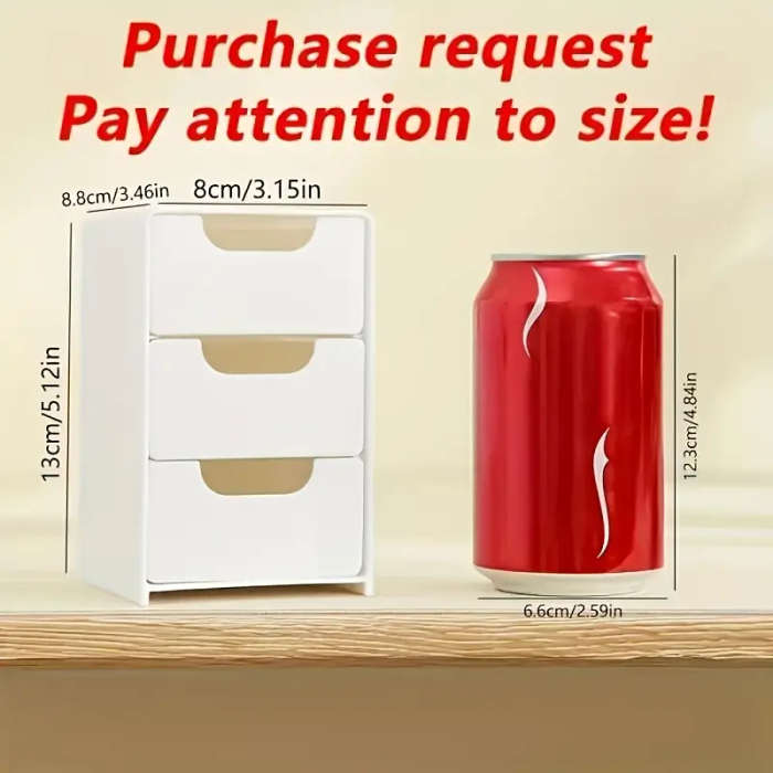1pc 3-Tier Desk Organizer Ideal for Storing Office Supplies Jewelry And Cosmetics Lightweight And Po