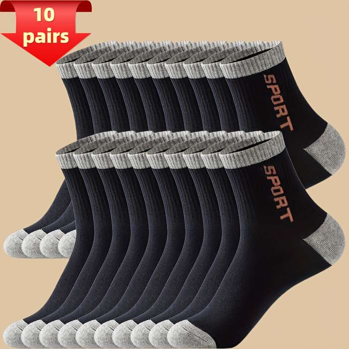 Sock 10 Pairs Light Gray  One Size