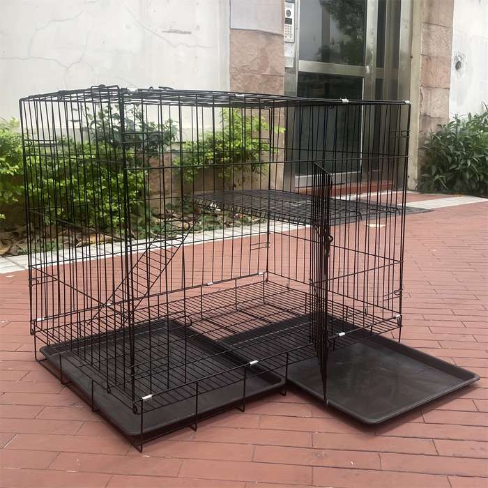 1pc Car Cage - Gray + Cat Litter T size One Size Fits AllPet Cage