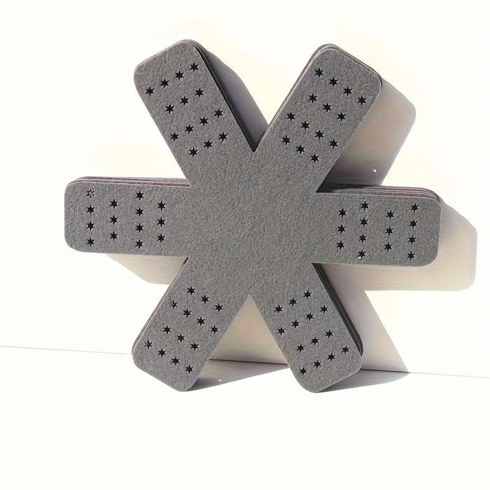 6pcs multi-color hexagonal placemat outdoor cooking insulation mat