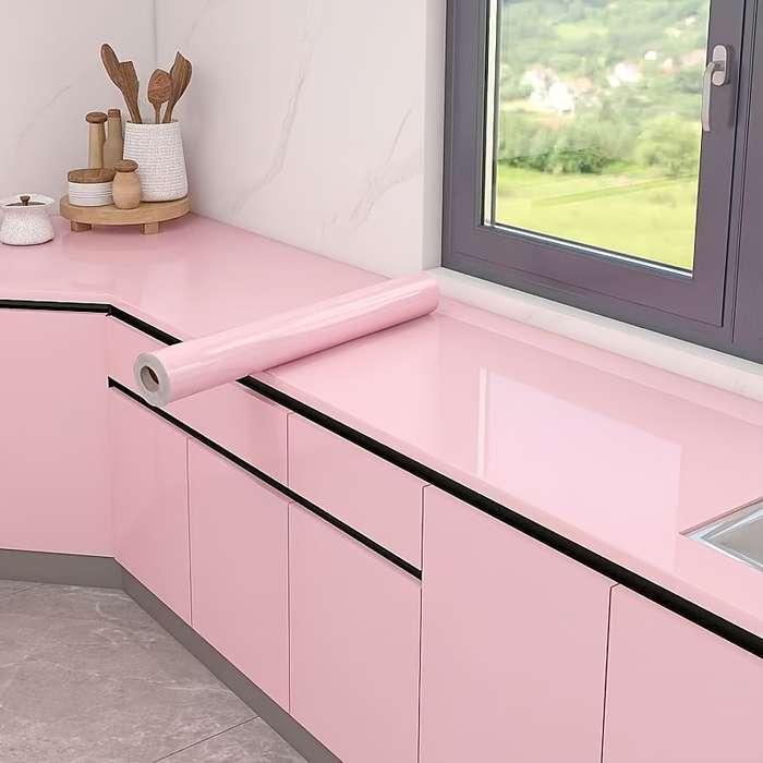 1PC Wall StickersPink60cm Wide X 2 Meterss Long